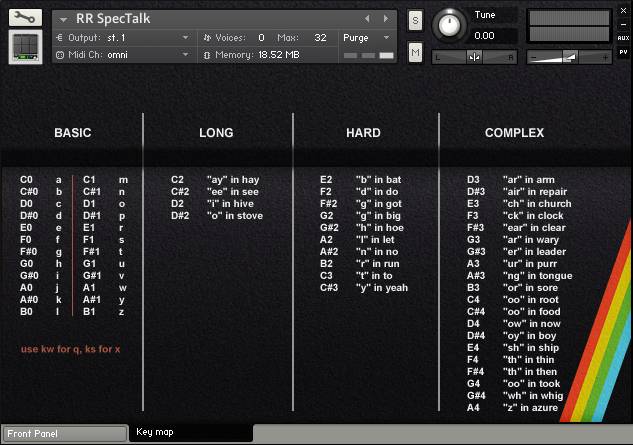 SpecTalk rear panel