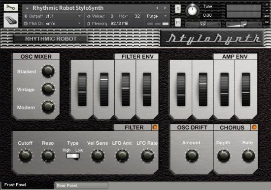 SpaceMan - vintage Kontakt synthesizer by Rhythmic Robot