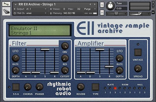 Emulator II kontakt instrument panel