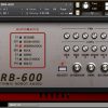 RR SRB-600 Kontakt analog drum machine front panel