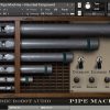 The user interface of Pipe Machine, a Kontakt library sampled from vintage organ pipes