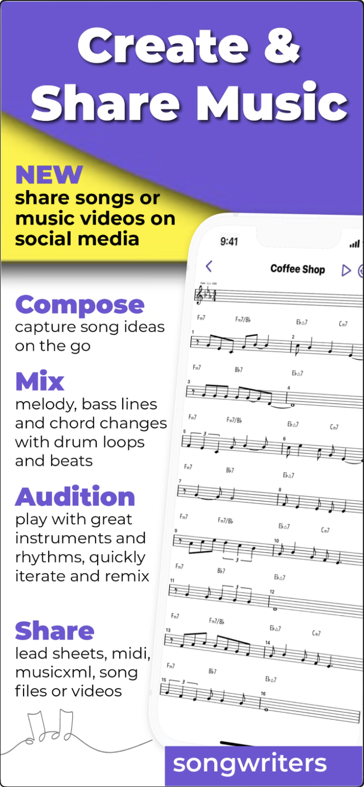 MusicSketch FREE music notation app for iOS